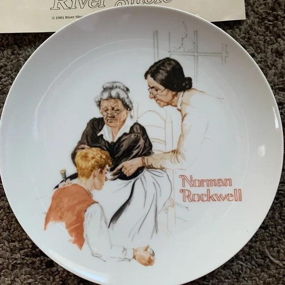 Vintage Collectible Norman Rockwell The Broken Window 19400/22500